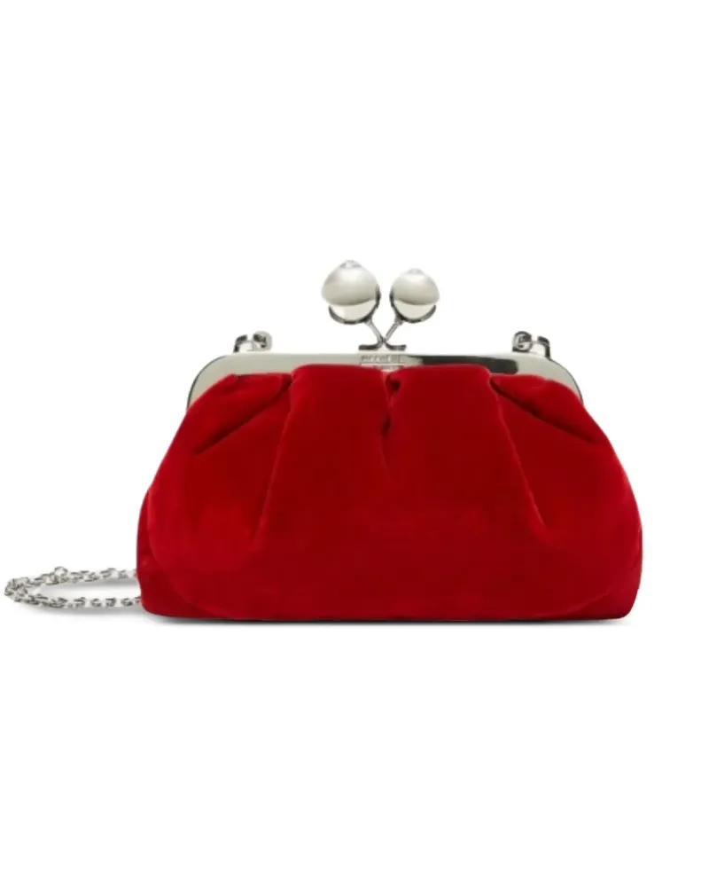 Max Mara Clutch mit Kugeldetail - Rot Rot