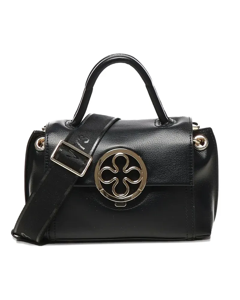 V°73 Schultertasche mit Logo-Verzierung - Schwarz Schwarz