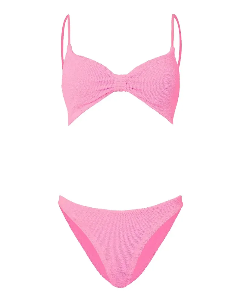Hunza G Alicia Bikini in Knitteroptik - Rosa Rosa