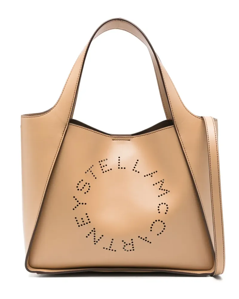 Stella McCartney Tote Bag mit Logo - Nude Nude