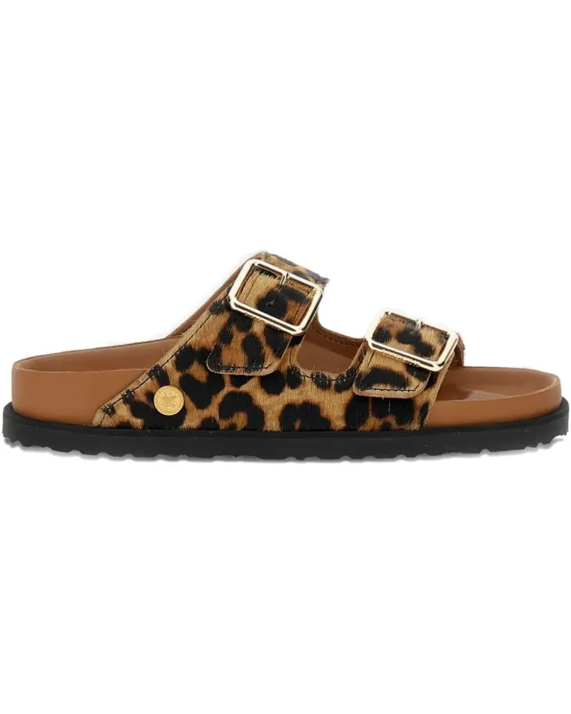 Birkenstock Arizona Sandalen mit Animal-Print - Braun Braun