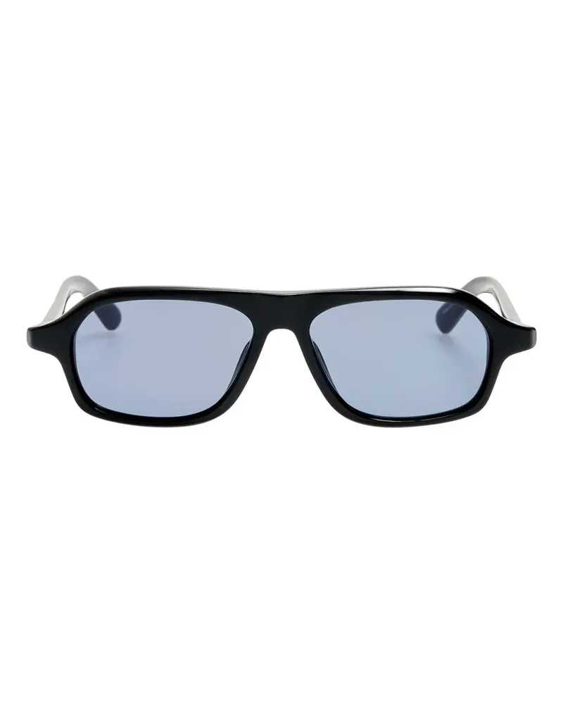 Jacquemus The Becane rectangle-frame sunglasses - Schwarz Schwarz