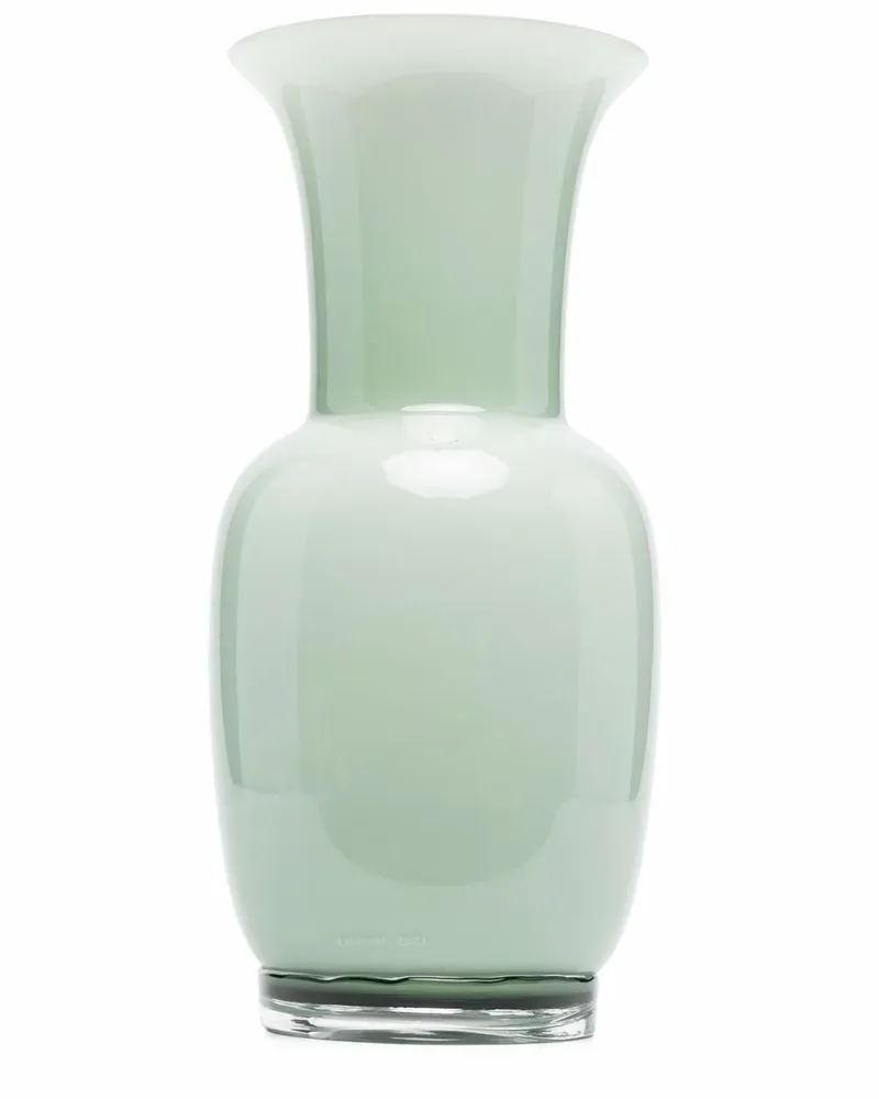 Venini Opalino Vase - Grün Grün