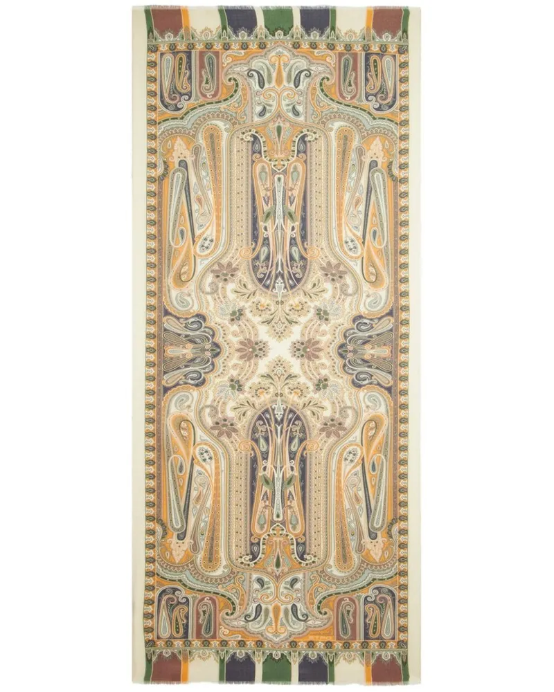 Etro Schal mit Paisleymuster - Nude Nude