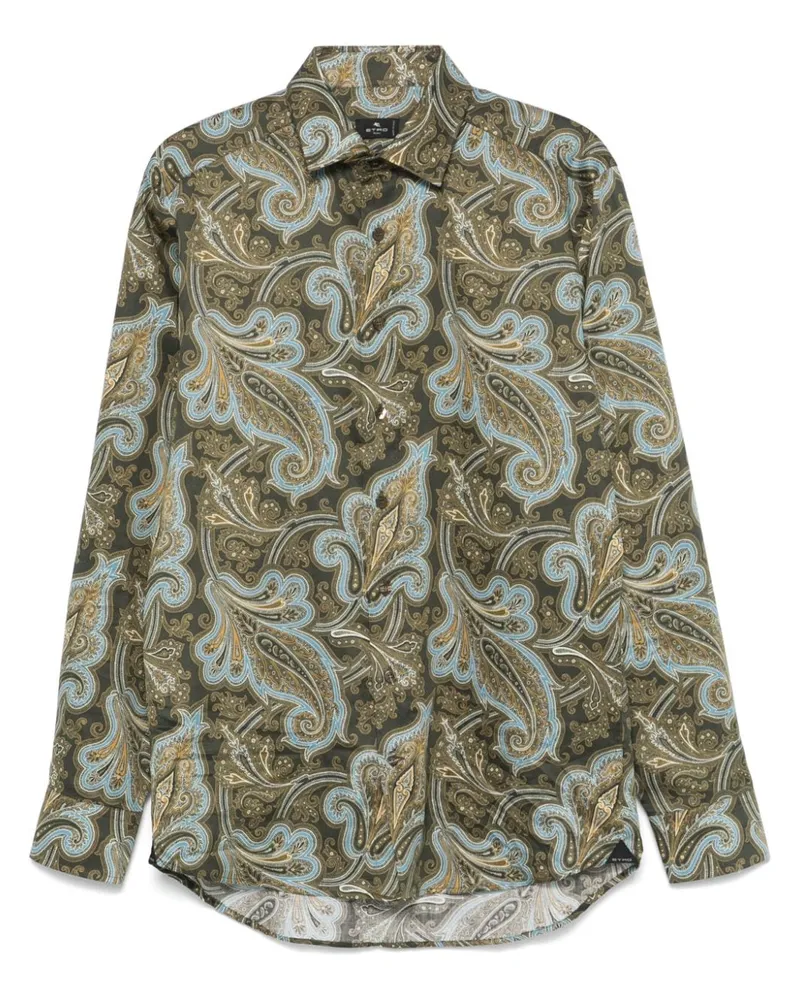 Etro Hemd mit Paisleymuster - Grün Grün