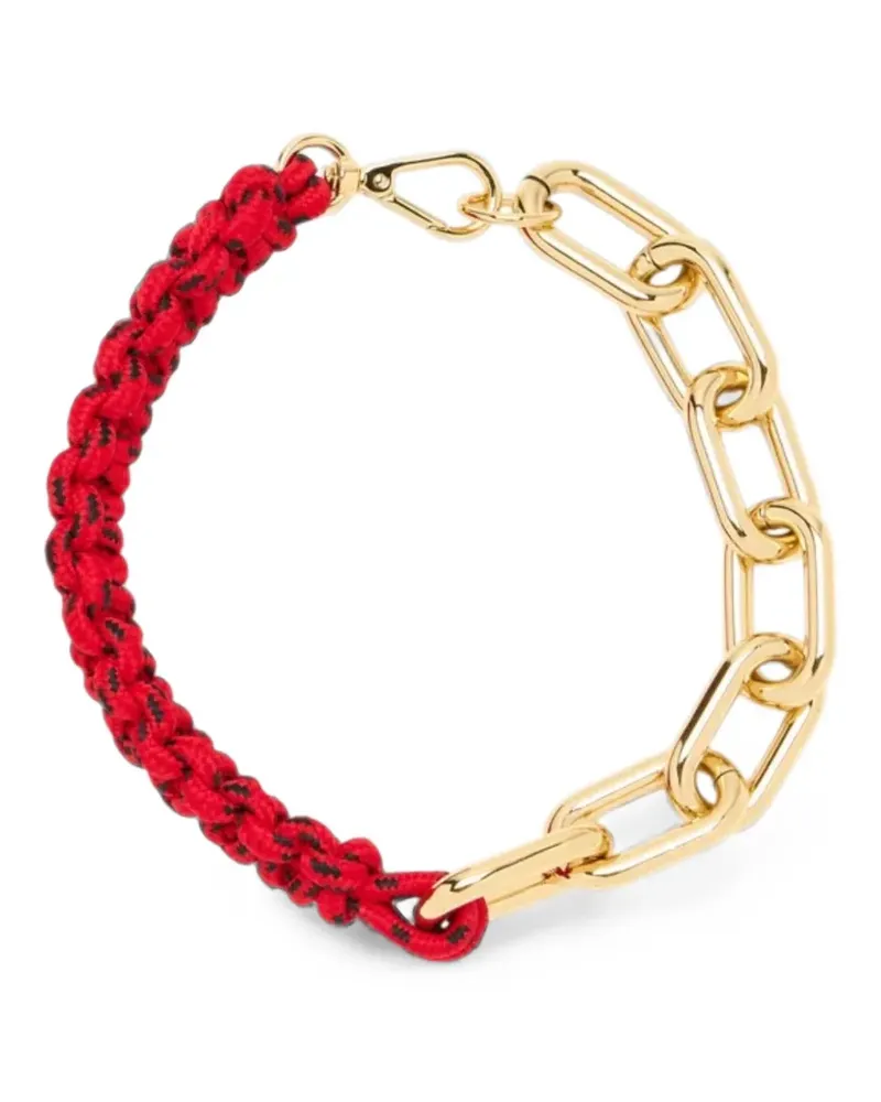 PLAN C braided chain-link necklace - Gold Gold