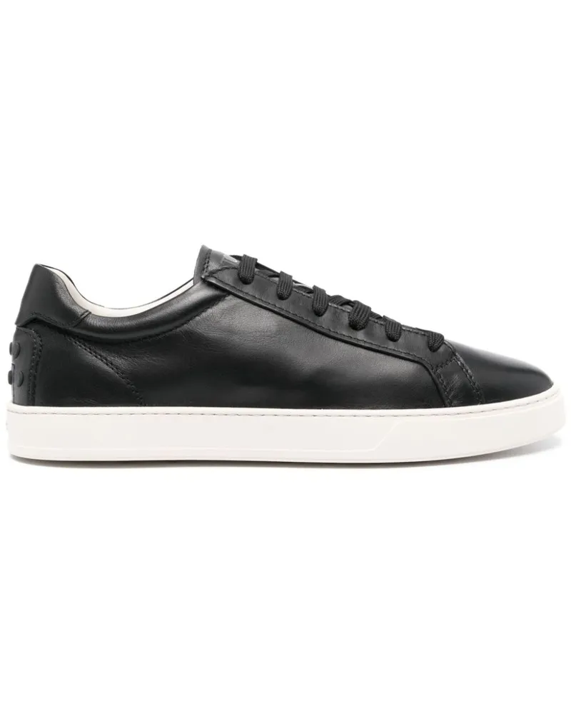TOD'S Sneakers mit Kontrasteinsatz - Schwarz Schwarz