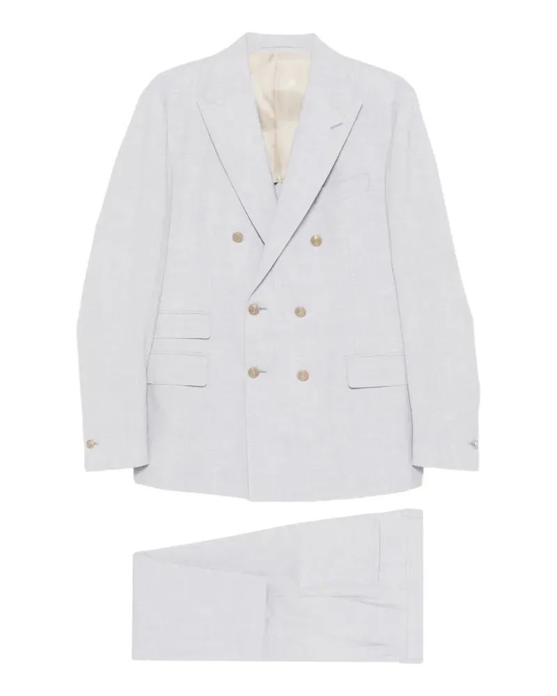 Eleventy Doppelreihiger Anzug - Grau Grau