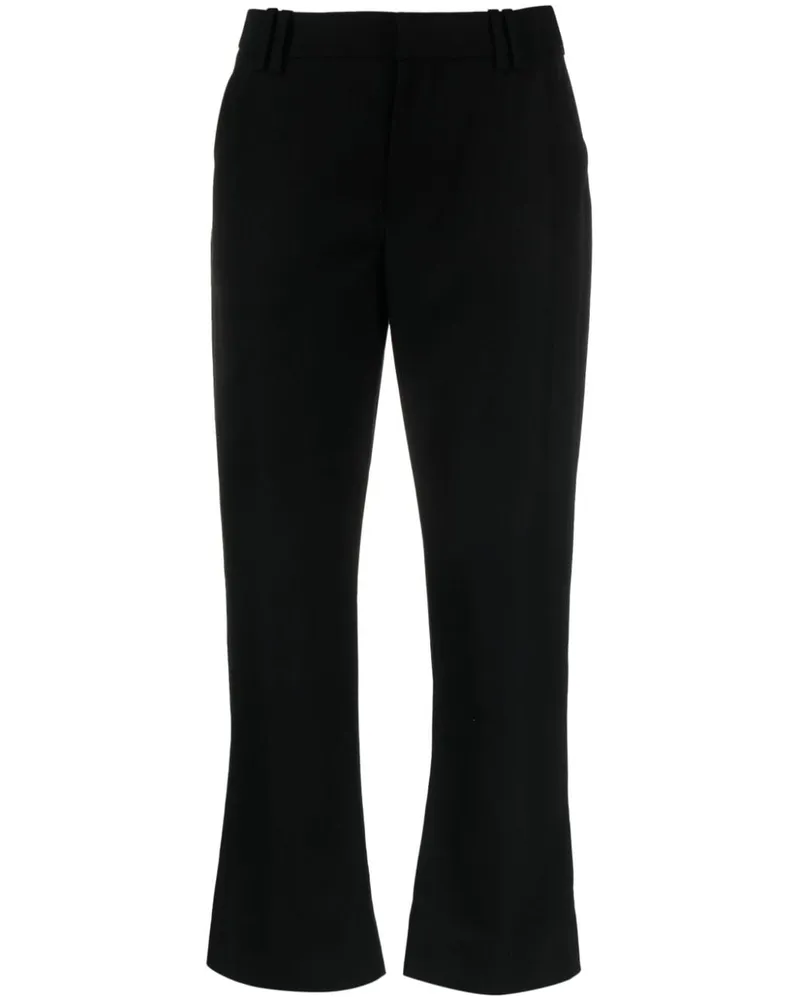 Balmain Ausgestellte Cropped-Hose - Schwarz Schwarz