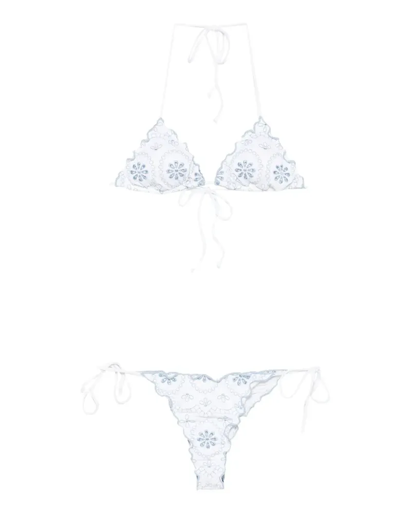 MC2 Saint Barth Sagitami broderie-anglaise bikini - Weiß Weiß