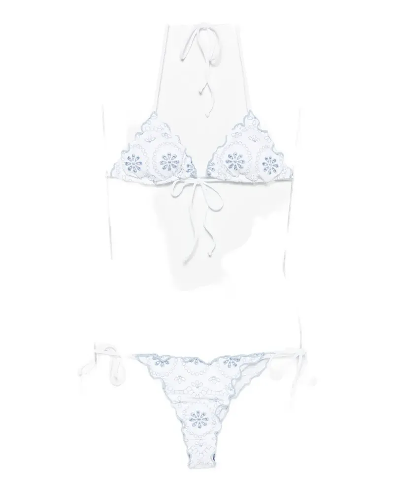 MC2 Saint Barth Sagitami broderie-anglaise bikini - Weiß Weiß