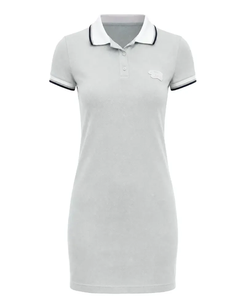 Dsquared2 embroidered-logo cotton mini polo dress - Grau Grau