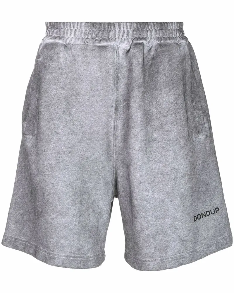 Dondup Joggingshorts mit Logo-Print - Grau Grau