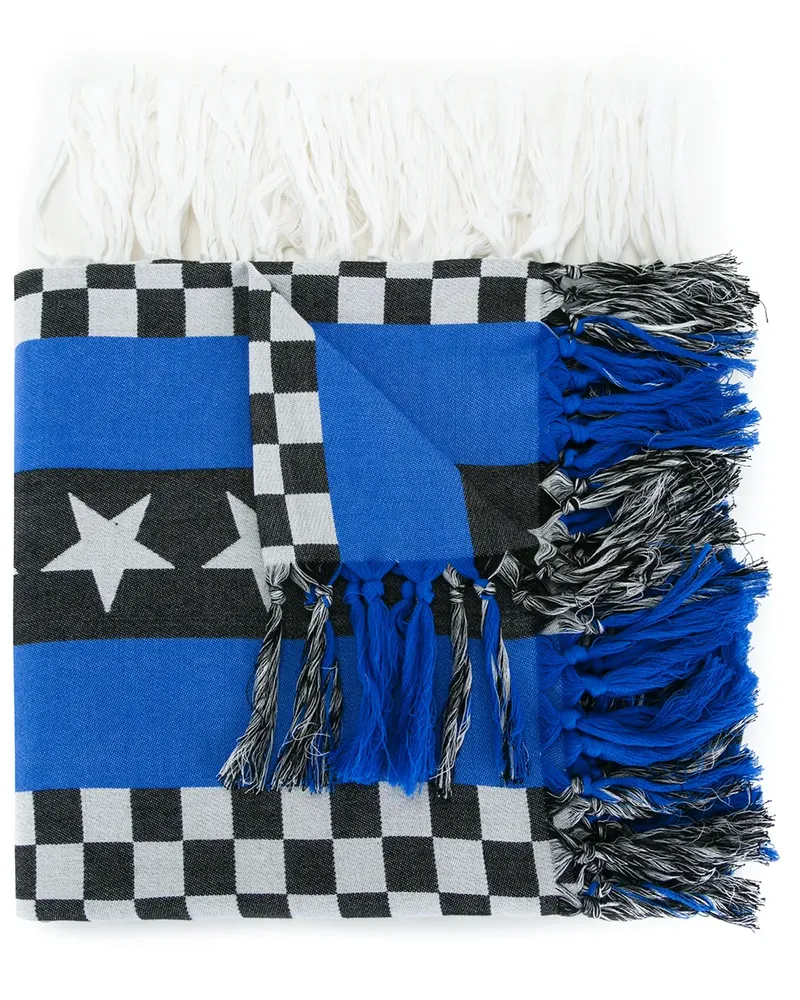 Undercover Schal mit Quasten - Blau Blau
