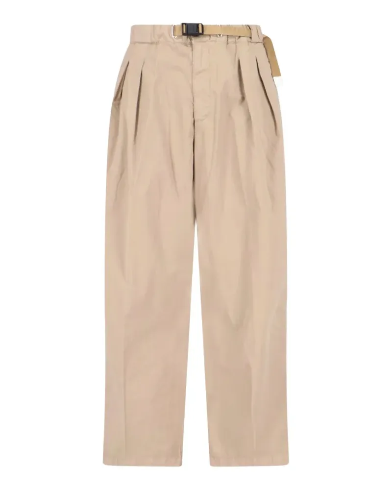 PLAN C Plissierte Hose mit Gürtel - Nude Nude