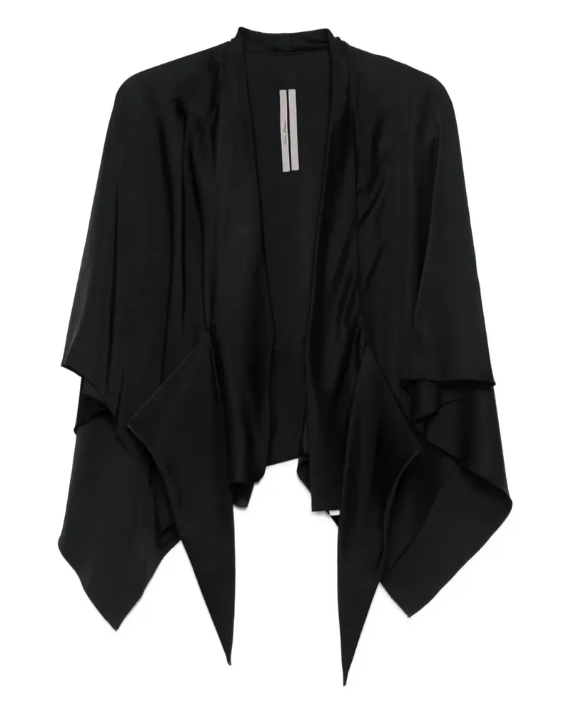 Rick Owens Drapiertes Top mit Falten - Schwarz Schwarz