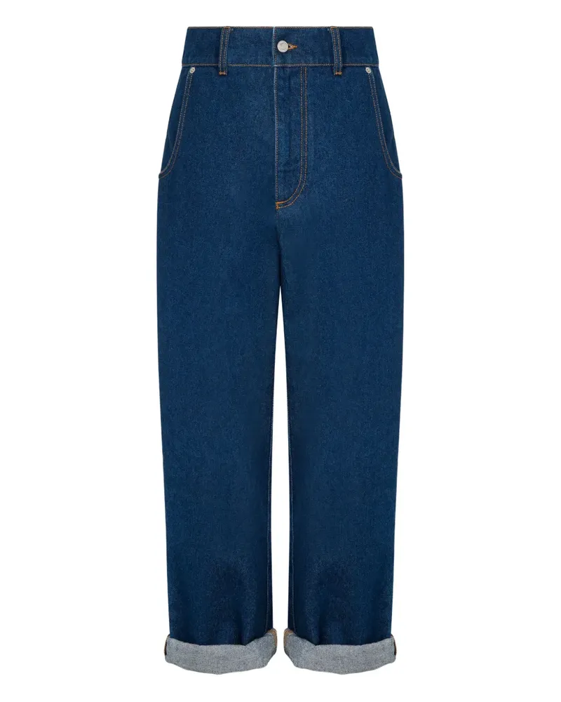 Moschino Jeans mit Umschlag - Blau Blau