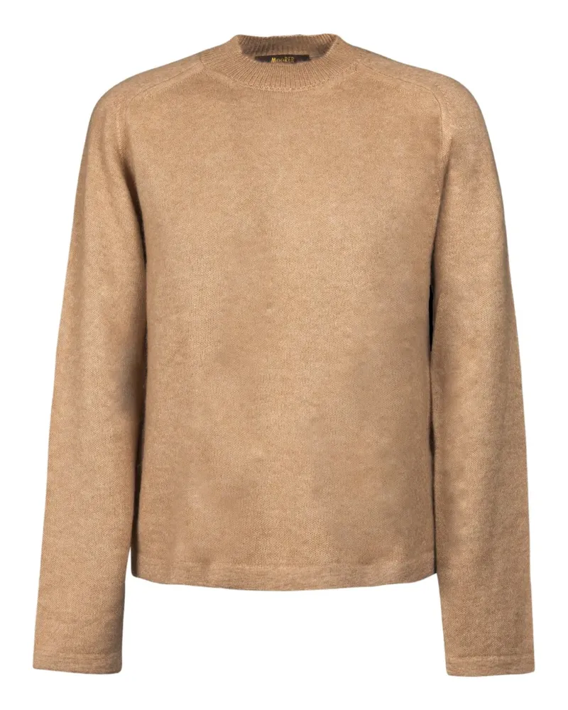 MOORER Pullover mit Rundhalsausschnitt - Nude Nude