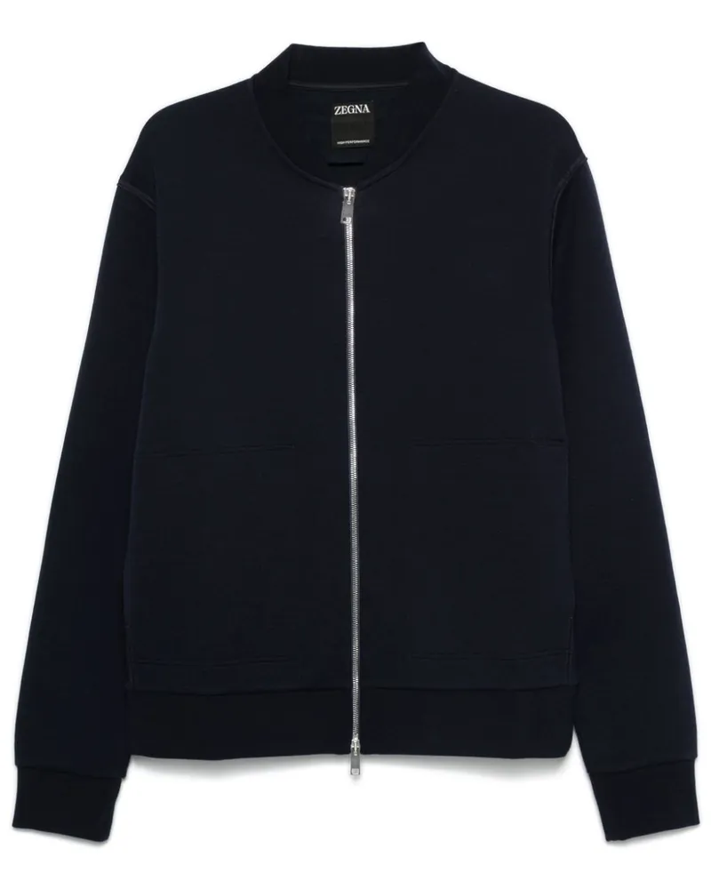 Ermenegildo Zegna Sweatshirt mit Logo-Applikation - Blau Blau