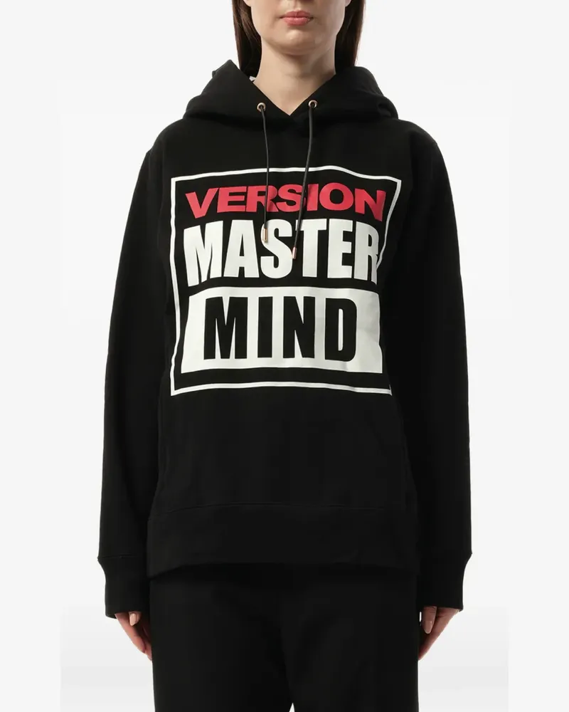 Mastermind Japan logo-print drawstring hoodie - Schwarz Schwarz