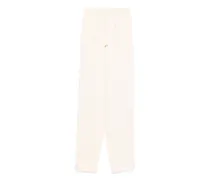 Satinhose aus Diamant-Jacquard - Nude