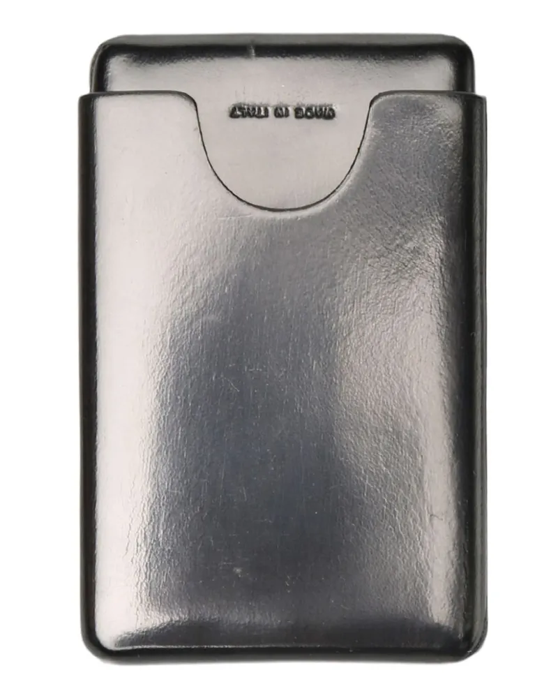 The Row leather card holder Schwarz