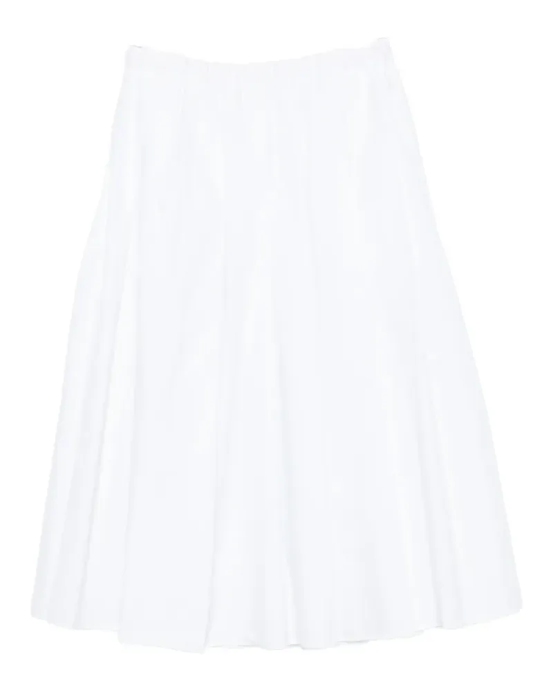 VICOLO pleated A-line midi skirt - Weiß Weiß