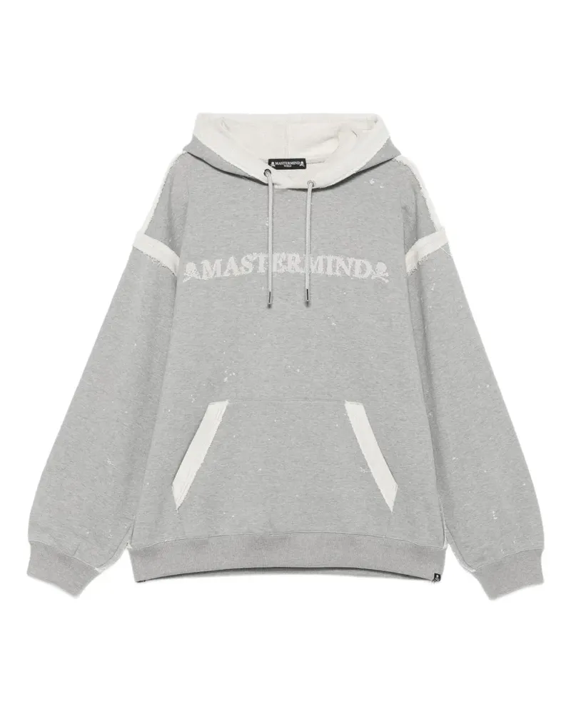 Mastermind World cut-off logo hoodie - Grau Grau
