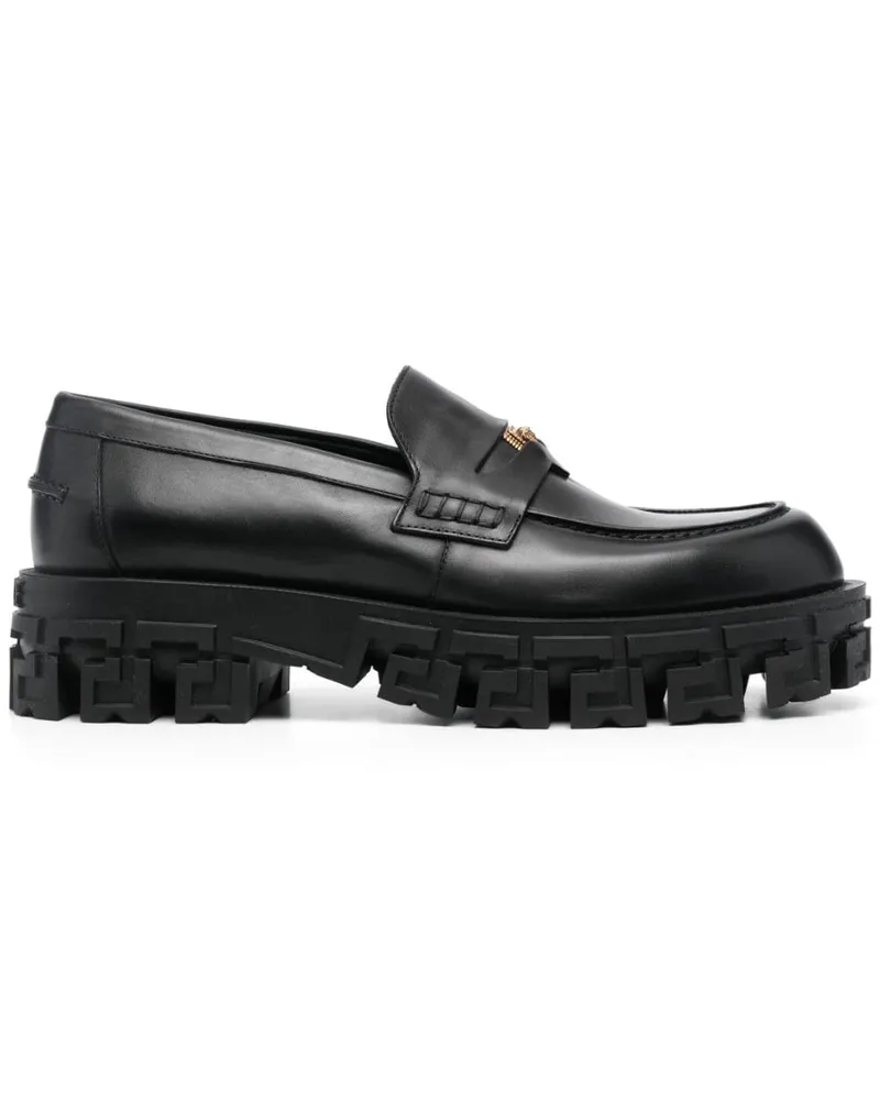 Versace Greca Portico loafers - Schwarz Schwarz