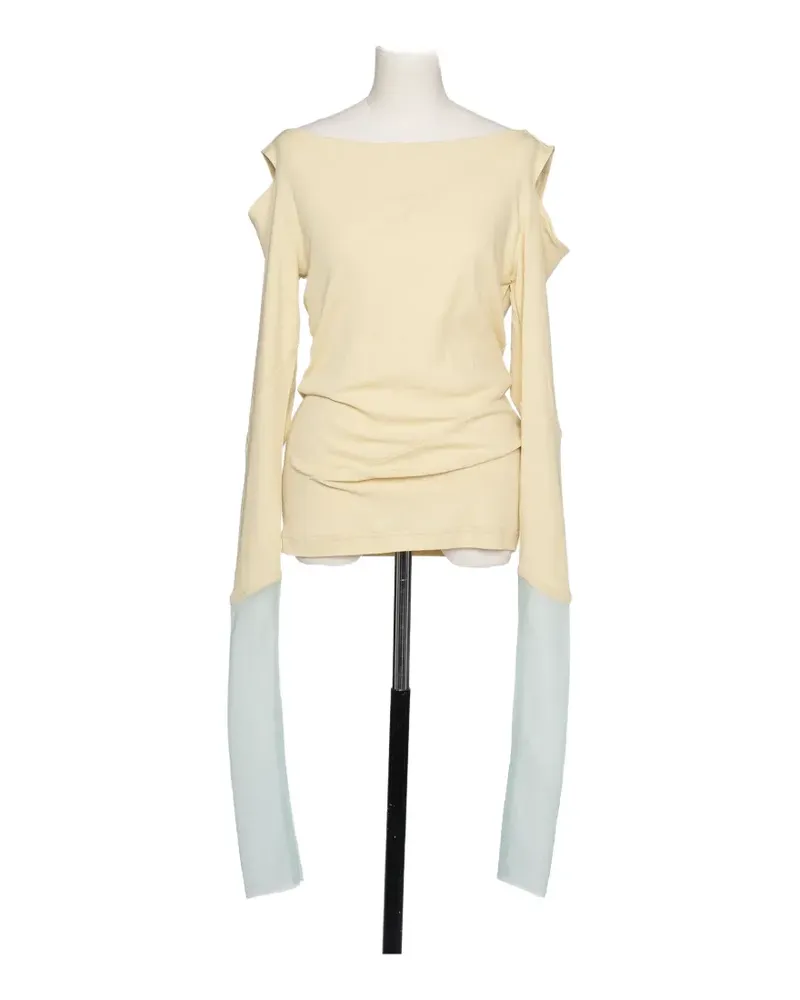 Muller of Yoshiokubo cut-out long-sleeve T-shirt - Grau Grau