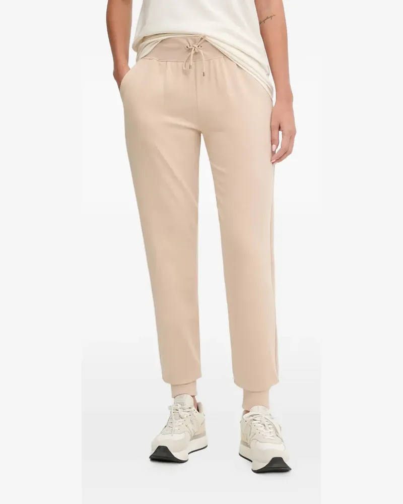 EA7 drawstring-waist track pants - Nude Nude