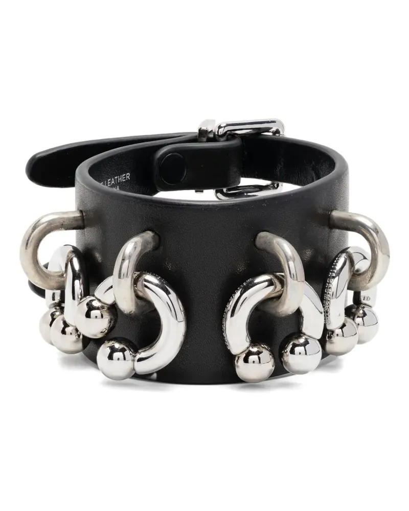 Melitta Baumeister Armband aus Leder - Schwarz Schwarz