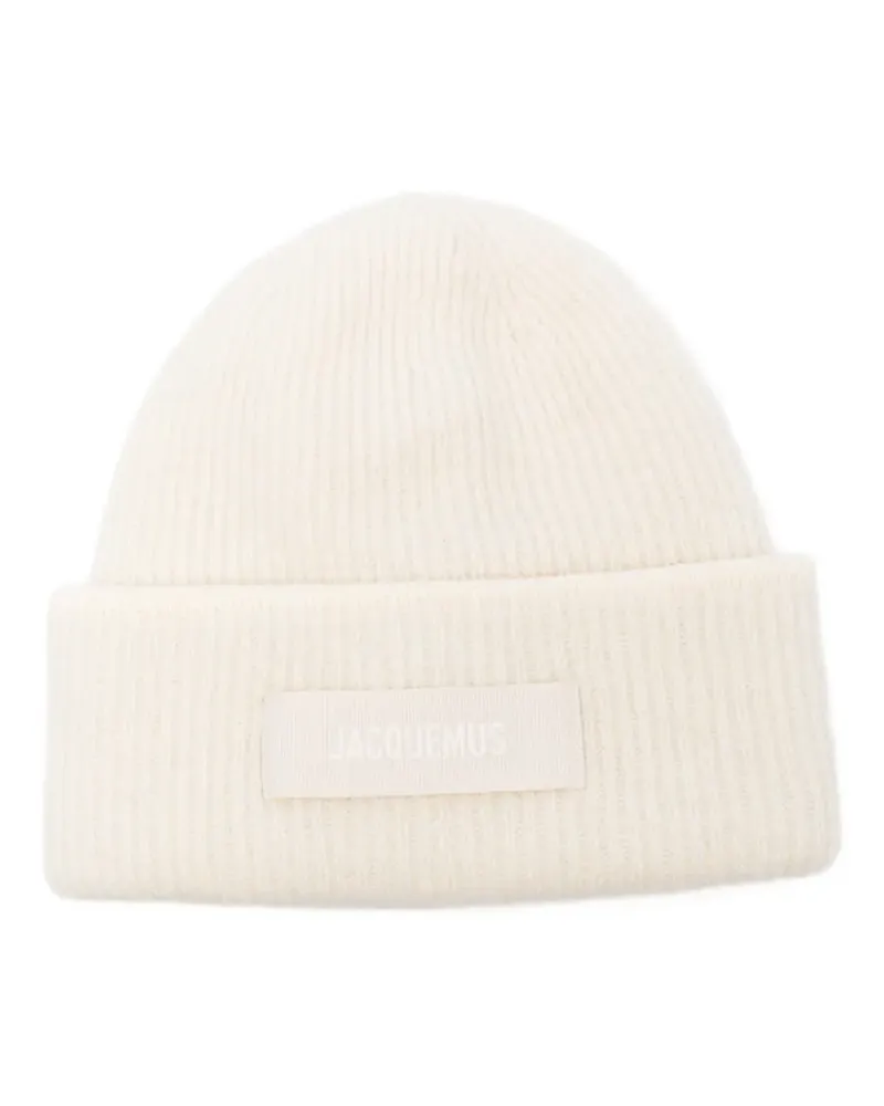 Jacquemus The Gros Grain Beanie - Weiß Weiß