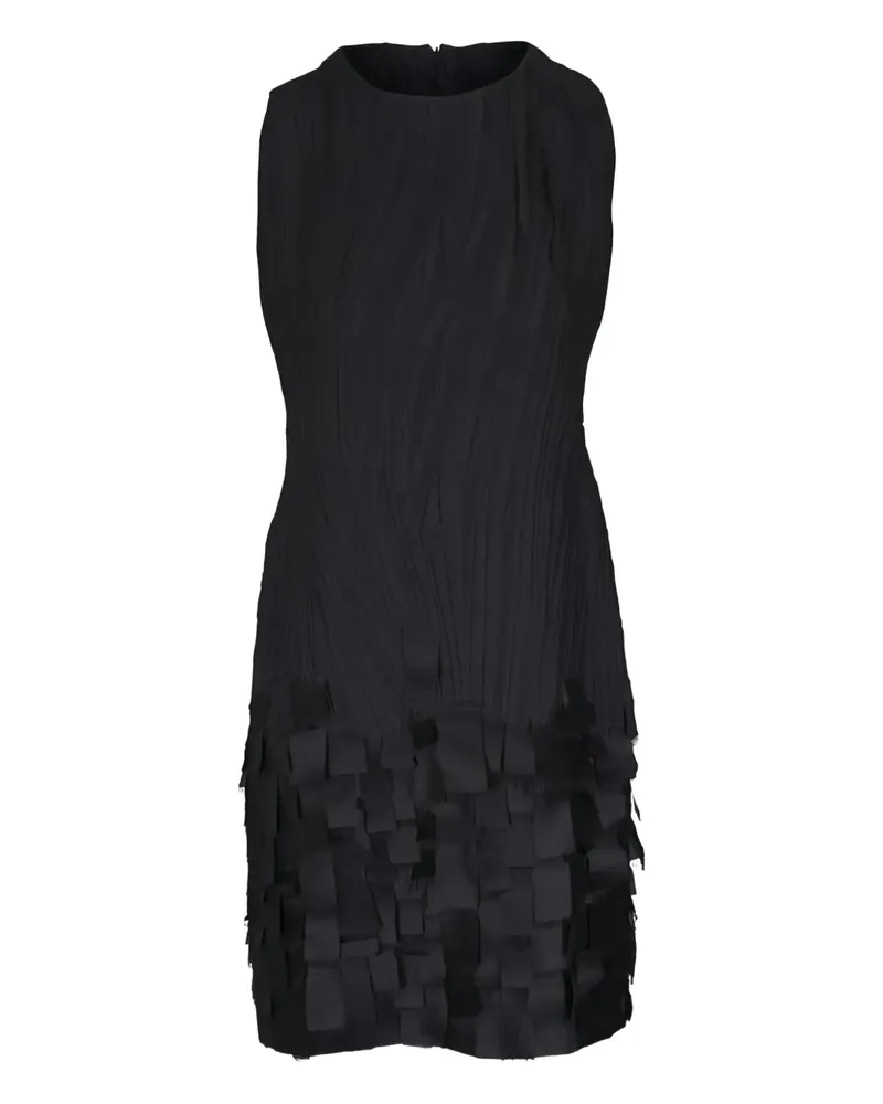 Akris waves-jacquard mini dress - Schwarz Schwarz