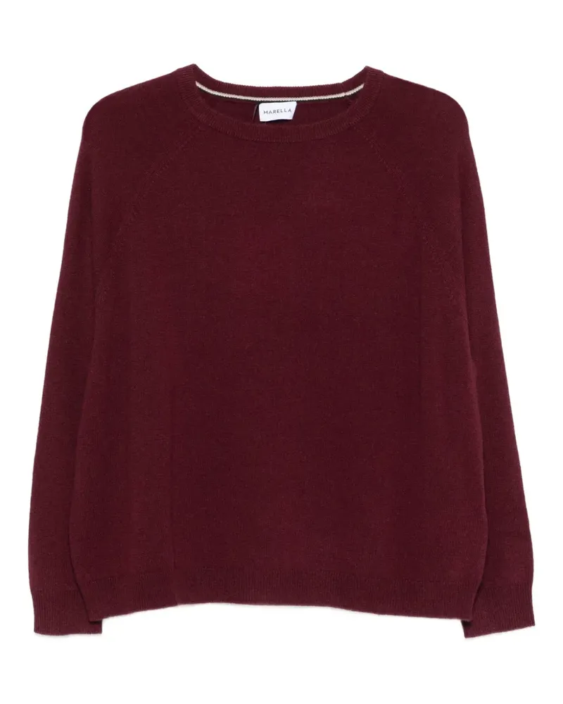 MARELLA Langärmeliger Kaschmirpullover - Rot Rot