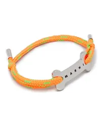 Marni Armband mit Logo-Schild Orange