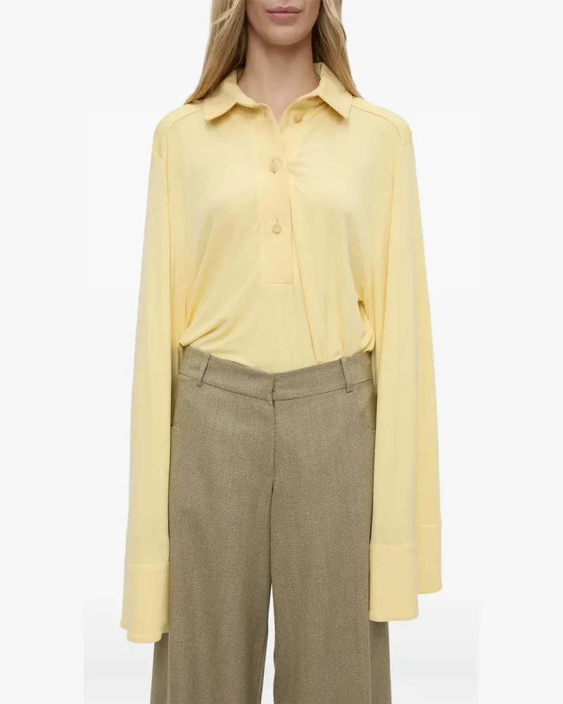 Christopher Esber Langärmeliges Deconstruct Poloshirt - Gelb Gelb