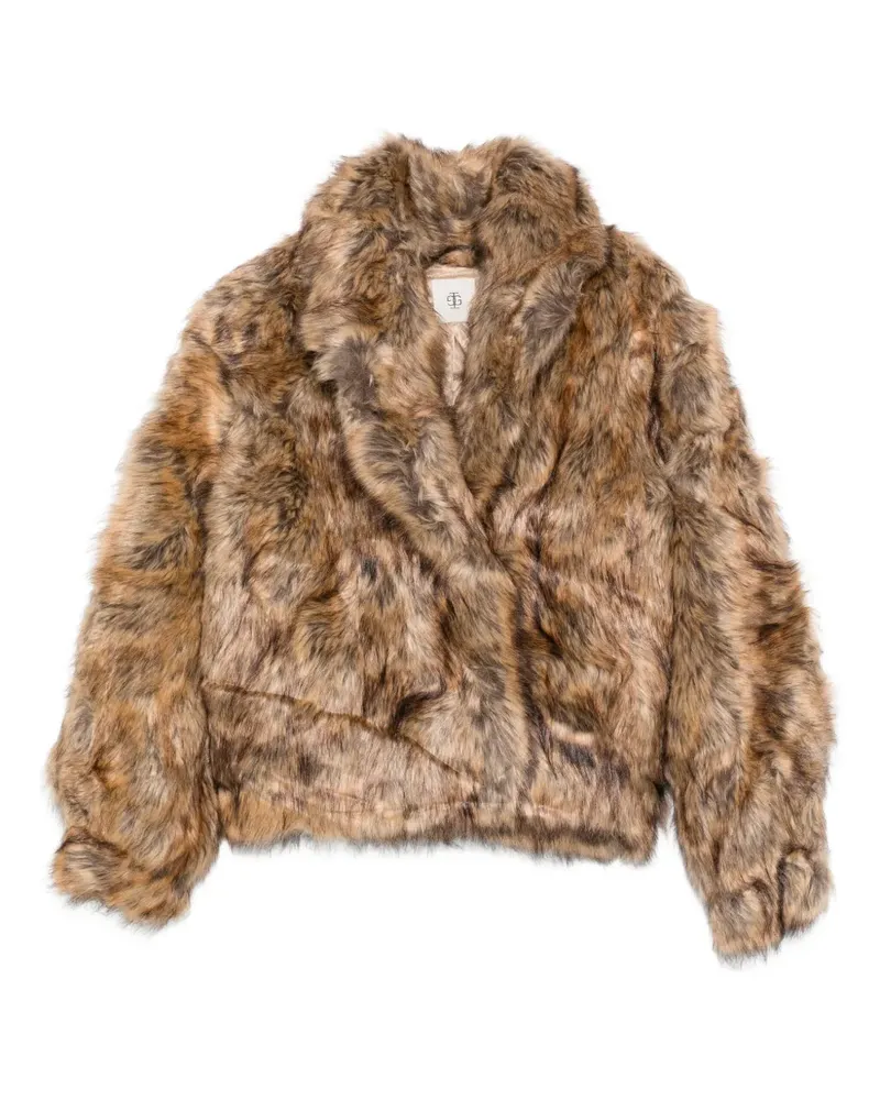 The Garment Mantel aus Faux Fur - Braun Braun