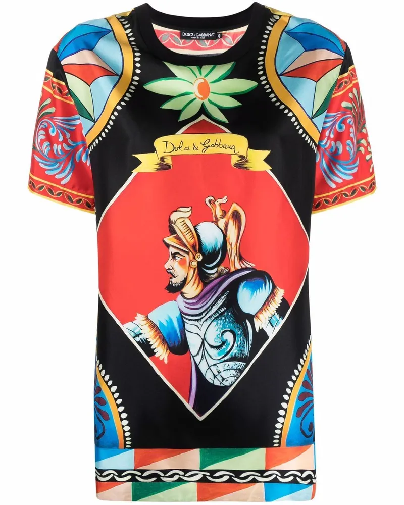 Dolce & Gabbana T-Shirt mit Print - Rot Rot