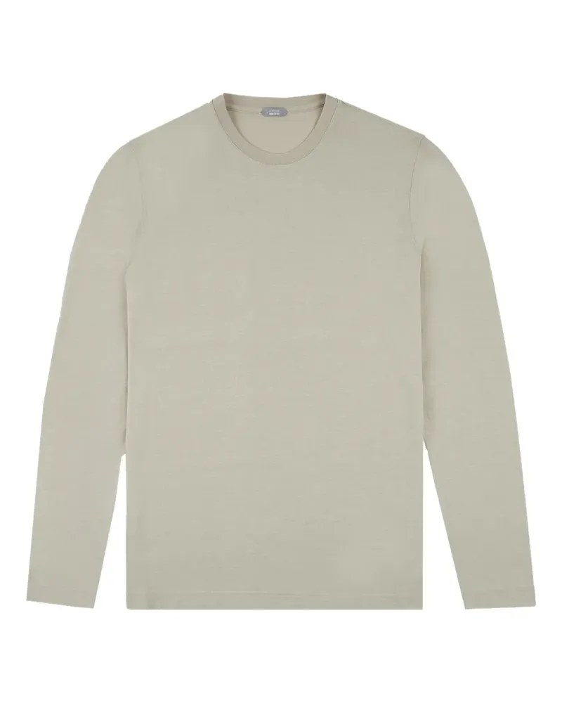 Zanone Klassisches Langarmshirt - Nude Nude