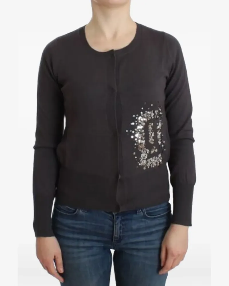 John Galliano sequin-embellished wool cardigan - Violett Violett