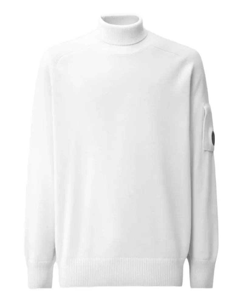 C.P. Company Lens Rollkragenpullover - Weiß Weiß