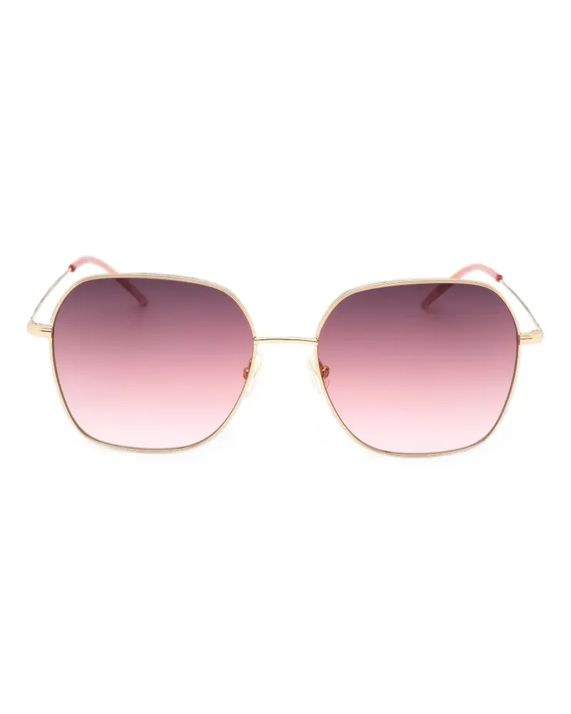 HUGO BOSS geometric-frame sunglasses - Gold Gold