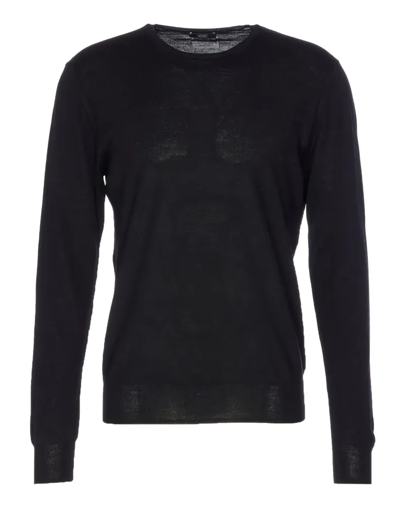 HOSIO long-sleeve crew-neck sweater - Schwarz Schwarz