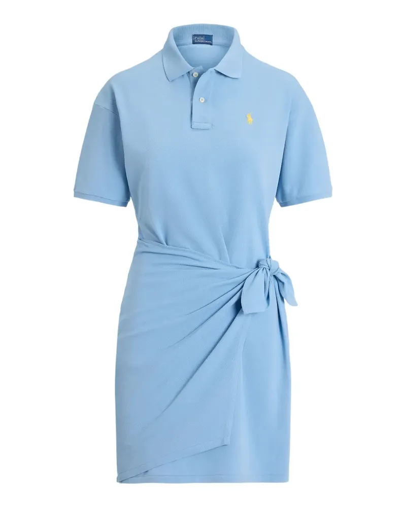 Ralph Lauren Midikleid mit kurzen Ärmeln - Blau Blau