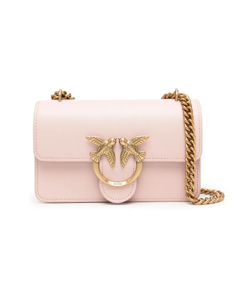 Pinko Umhängetasche mit Logo-Schild - Rosa Rosa