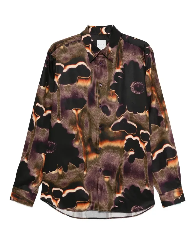 Paul Smith Hemd mit Blumen-Print - Braun Braun
