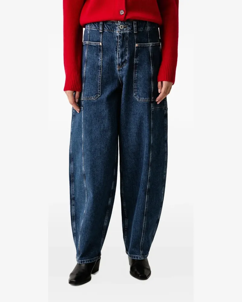 Mos Mosh MMRosy Galleon panelled wide-leg jeans - Blau Blau