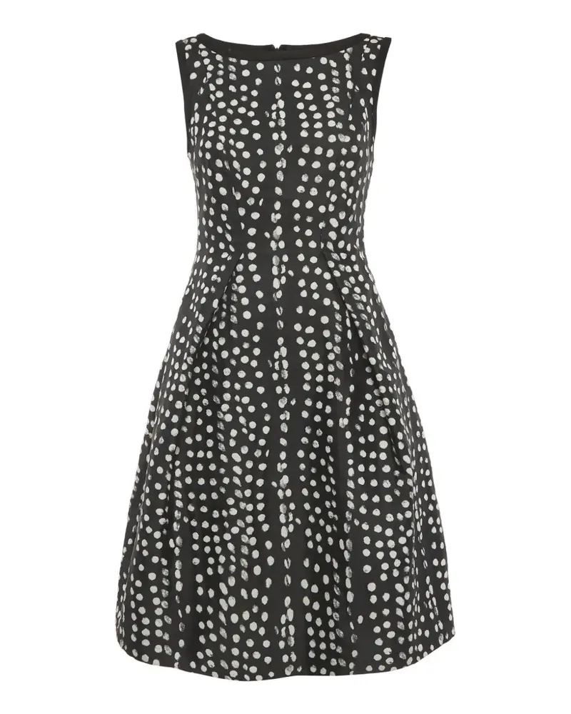 Max Mara polka-dot flared midi dress - Schwarz Schwarz