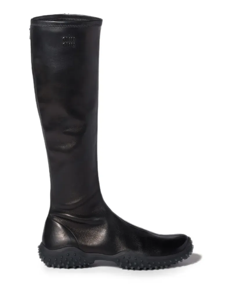Miu Miu stretch nappa leather boots - Schwarz Schwarz